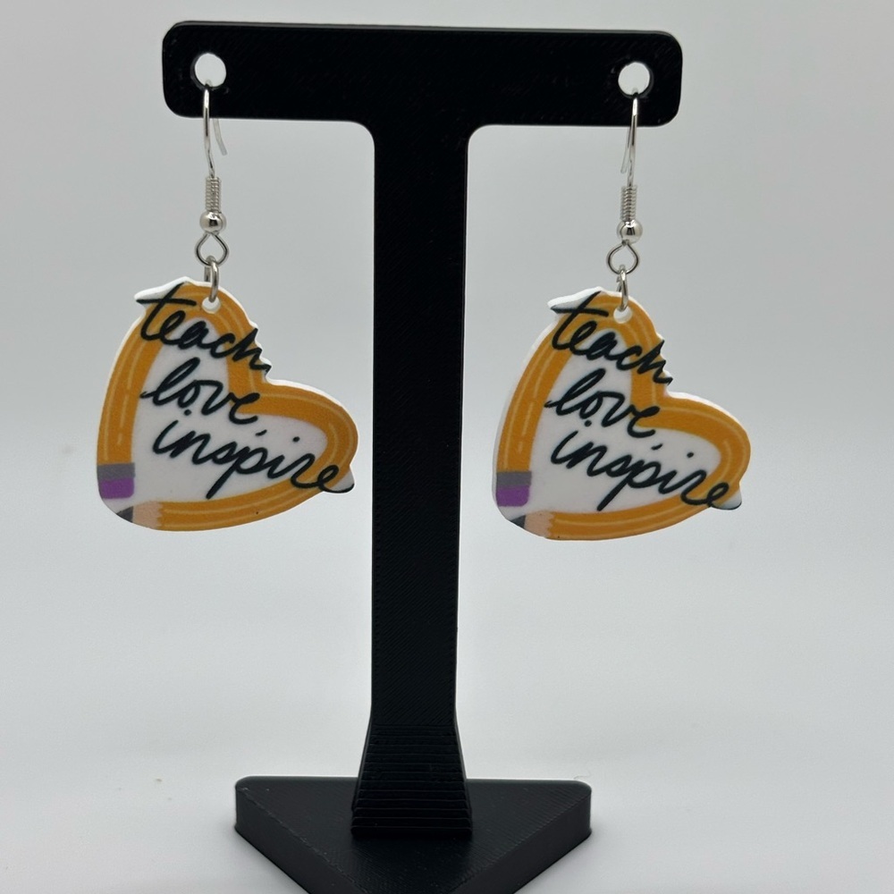 ✨5/$25✨Heart Shaped Pencil Earrings